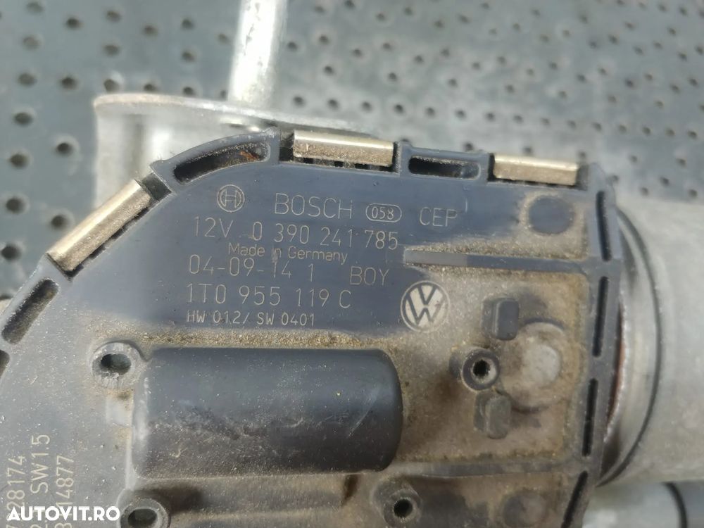 ansamblu stergator motoras stanga fata vw touran 1t 1t0955023e 3397020665 1t0955119c 0390241785 - 4