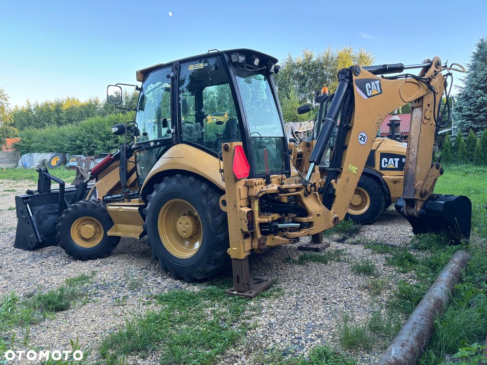 Caterpillar CAT 428E 2008r 4x4 koparko ładowarka teleskop widły rekin - 2