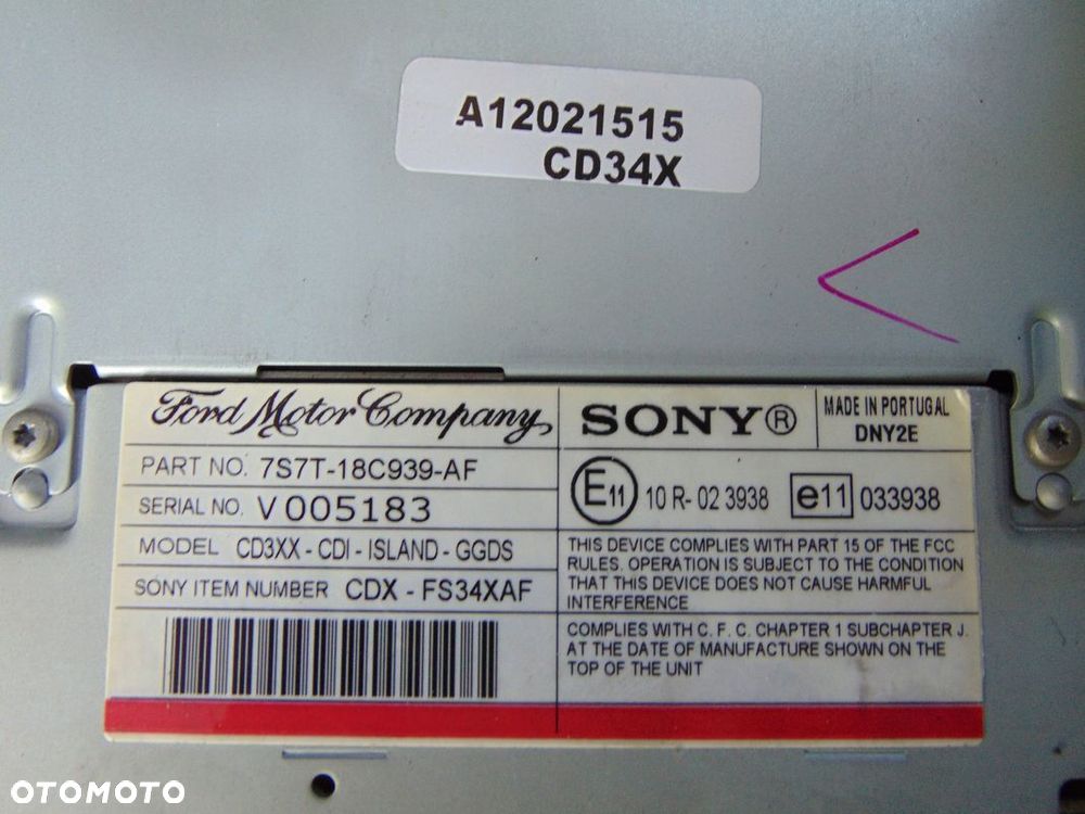 RADIO CD FOCUS MK2 LIFT CDX 5F611 EUROPA - 3