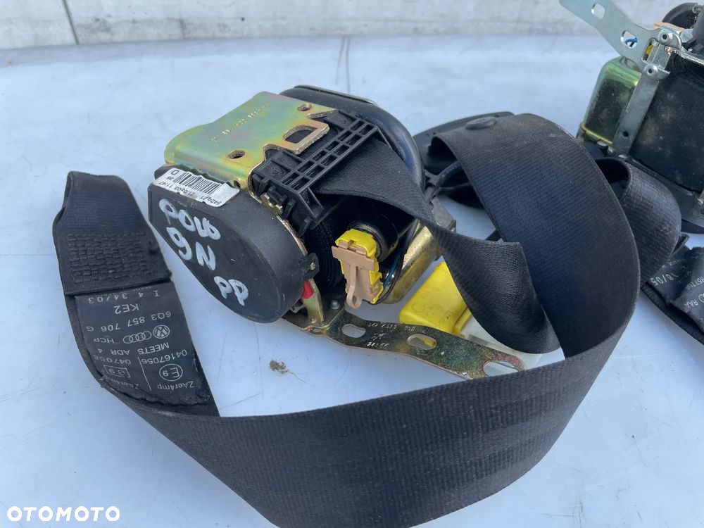 PAS BEZPIECZEŃSTWA LEWY PRAWY PRZÓD VW POLO 9N 3D 6Q3857706G 6Q3857705G - 5