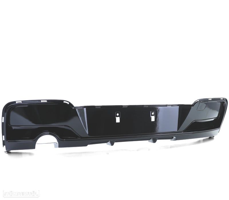 DIFUSOR TRASEIRO BMW F20 F21 11-15 LOOK M PERFORMANCE PRETO BRILHANTE ABS - 3