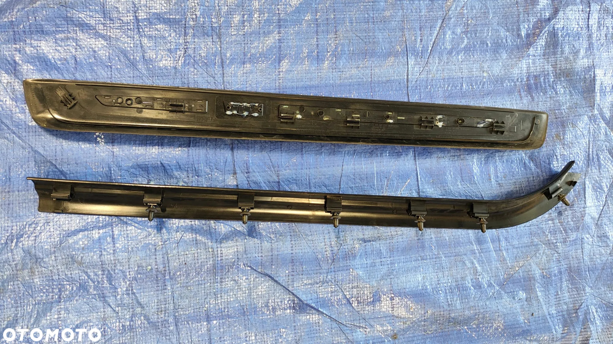LISTWA NAKŁADKA PROGOWA PROGU PRÓG LISTWY NAKŁADKI PROGOWE KOMPLET LEWA PRAWA 7147286 7011076 7008932 7011075 7147285 7008931 BMW E63 E64 - 10