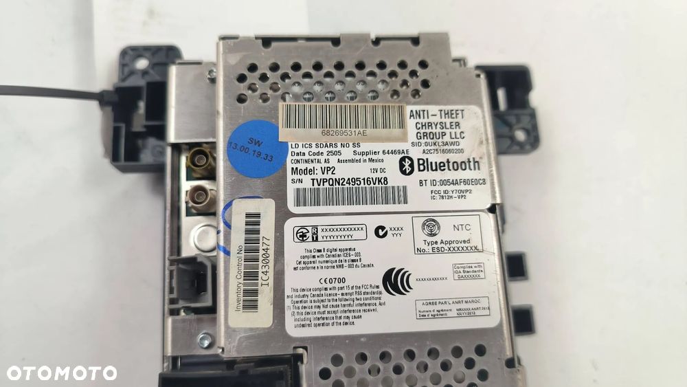 Dodge Charger 3.6 VVT 228 kw 2016 sedan Panel / Radioodtwarzacz CD/DVD/GPS - 2