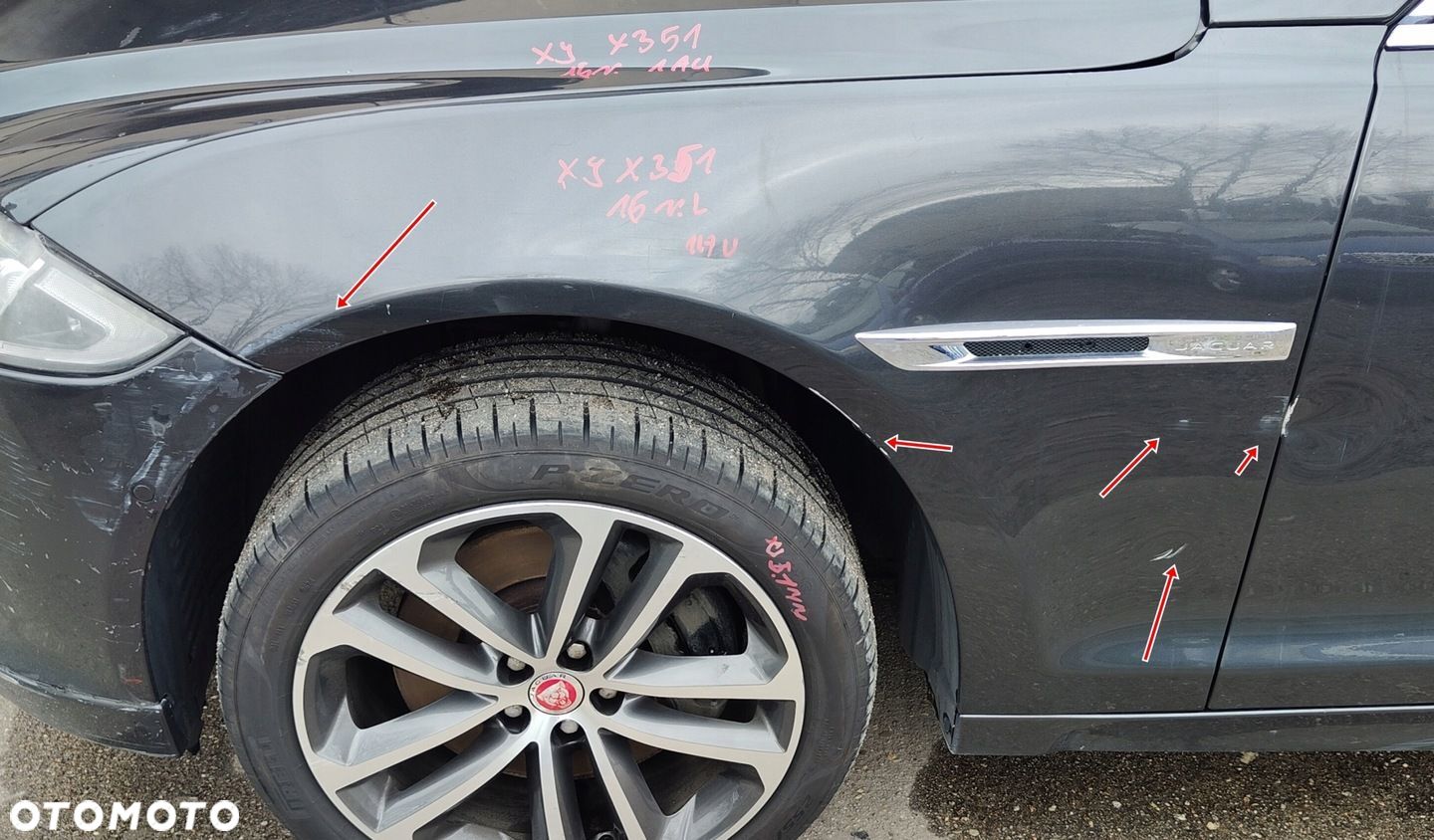 JAGUAR XJ X351 16R BŁOTNIK LEWY PRZÓD KOL 1AU - 1