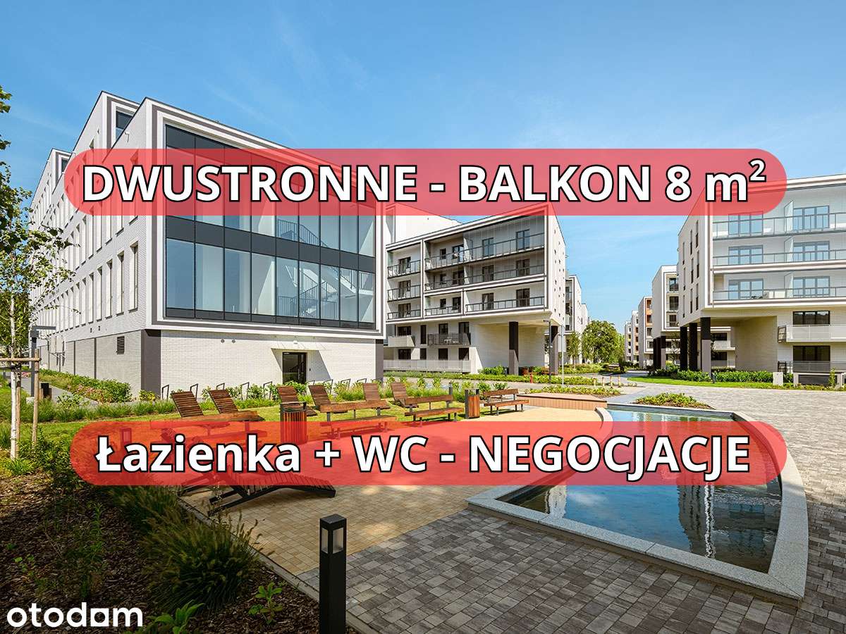 GOTOWE - BALKON 13 m2 - ODBIERZ RABAT - TRAMWAJ + AUTOBUS + PKP