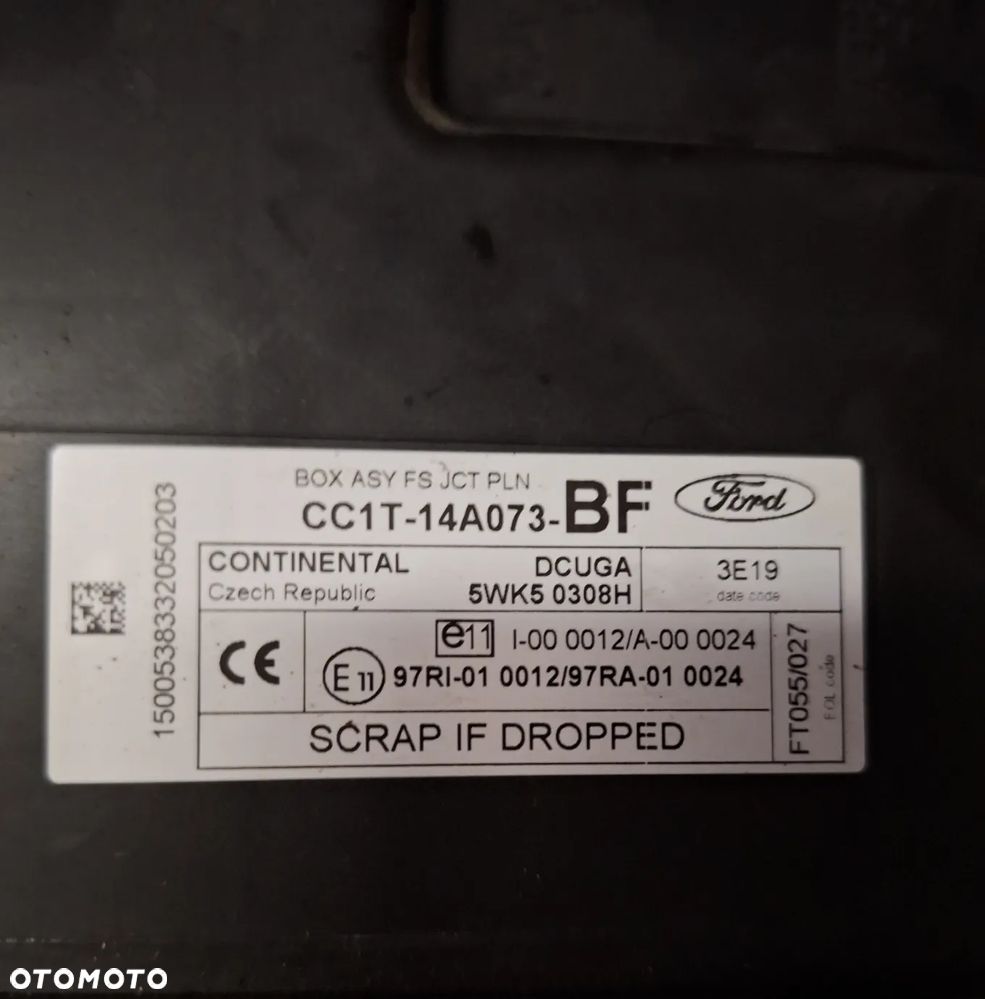 ZESTAW/STEROWNIK SILNIKA CC11-12A650-AC - FORD TRANSIT 2,2 TDCI-13 ROK - 3