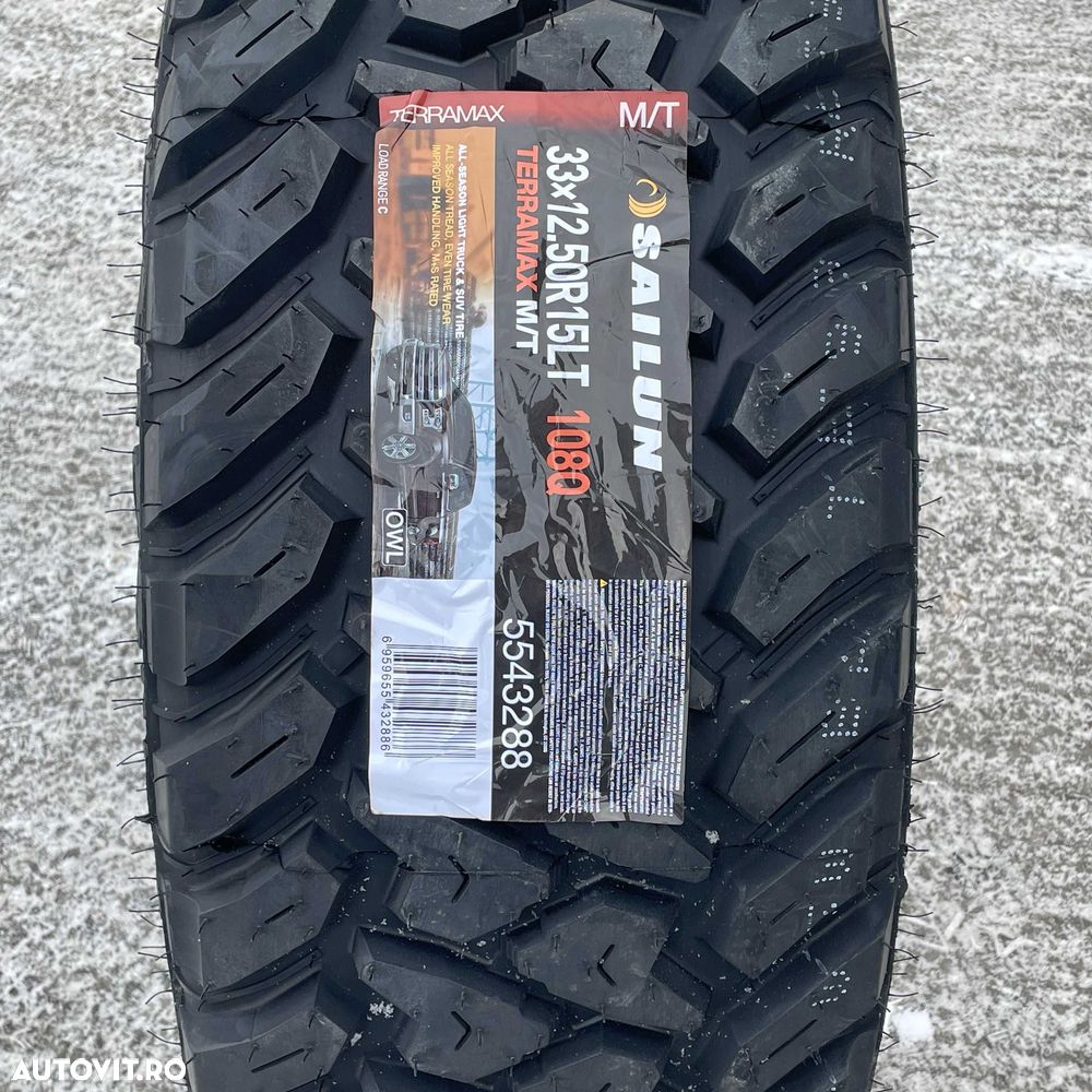Anvelopa NOUA M+S* M/T Off Road 33X12.5R15 Sailun Terramax M/T 108Q - 2