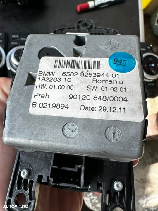joystick iDrive comanda buton navigație GPS meniu bmw F07 F01 seria 5 seria 7 model cu 10 pini mufa lată - 5