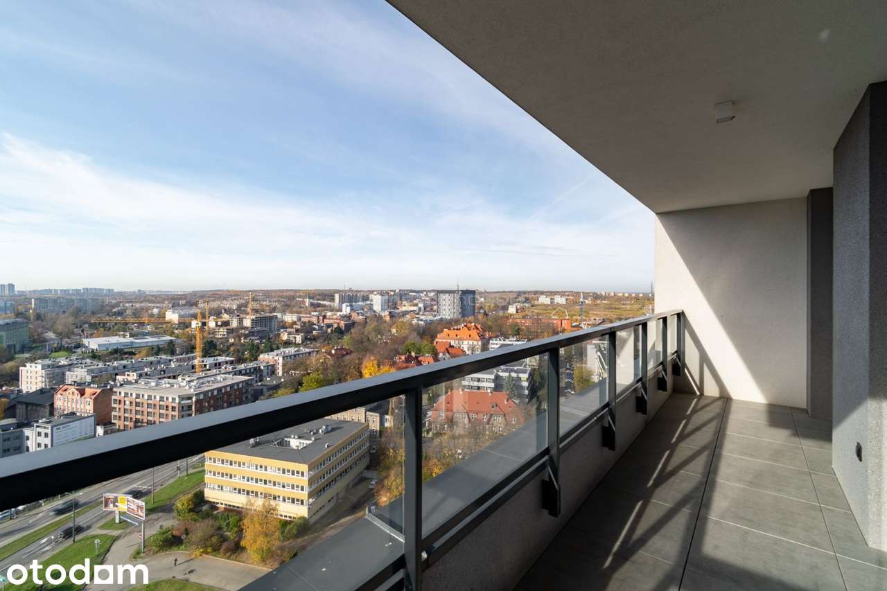 Panorama Katowic Apart.62,49m2 z dużą loggią.