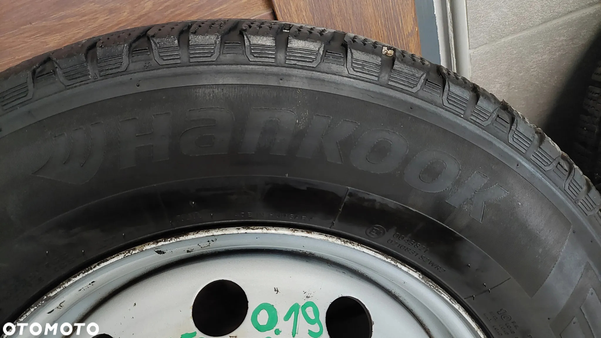 KOŁA ZIMOWE STALOWE DUCATO 16 CALI 215/75 R16C OPONY HANKOOK 2XOPONY 6MM 2XOPONY 5MM R2019 - 6