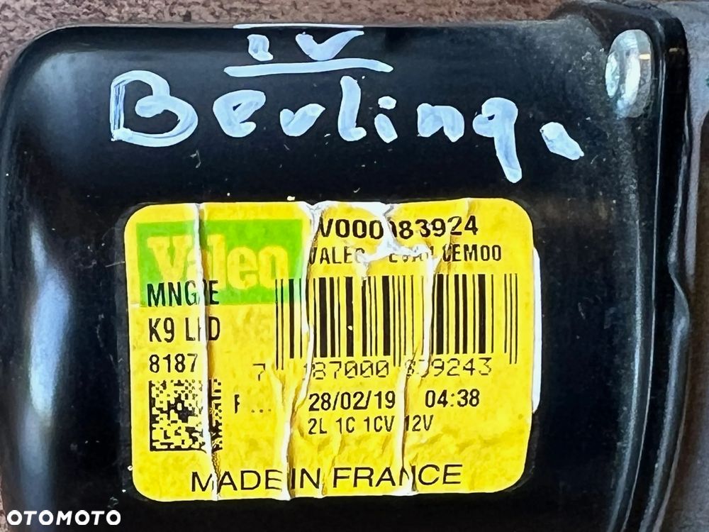 MECHANIZM WYCIERACZEK PRZÓD PRZEDNI CITROEN BERLINGO III IV PEUGEOT PARTNER 2020 ROK 9816558880 - 3