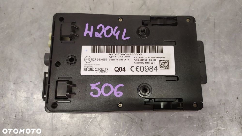 MERCEDES C KLASA W204 MODUŁ NAWIGACJI BECKER UCHWYT A1669000101 - 3