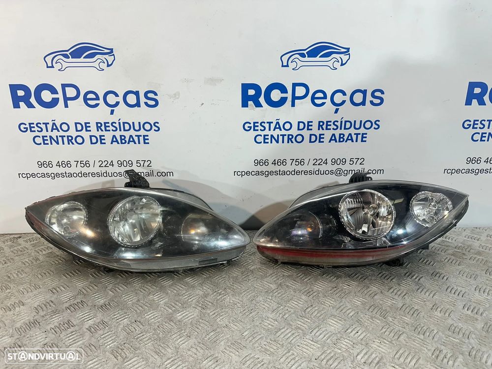 .Conjunto Farol Otica Frente Frontal Direita Esquerda Original Seat Leon 1P 5P2941034A 5P2941033A 2005 - 2012