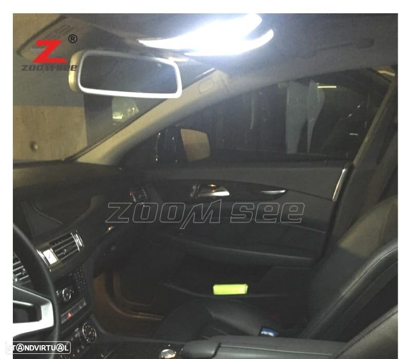 KIT COMPLETO DE 22 LÂMPADAS LED INTERIOR MERCEDES CLS C218 W218 CLS550 CLS63 AMG 11- - 5