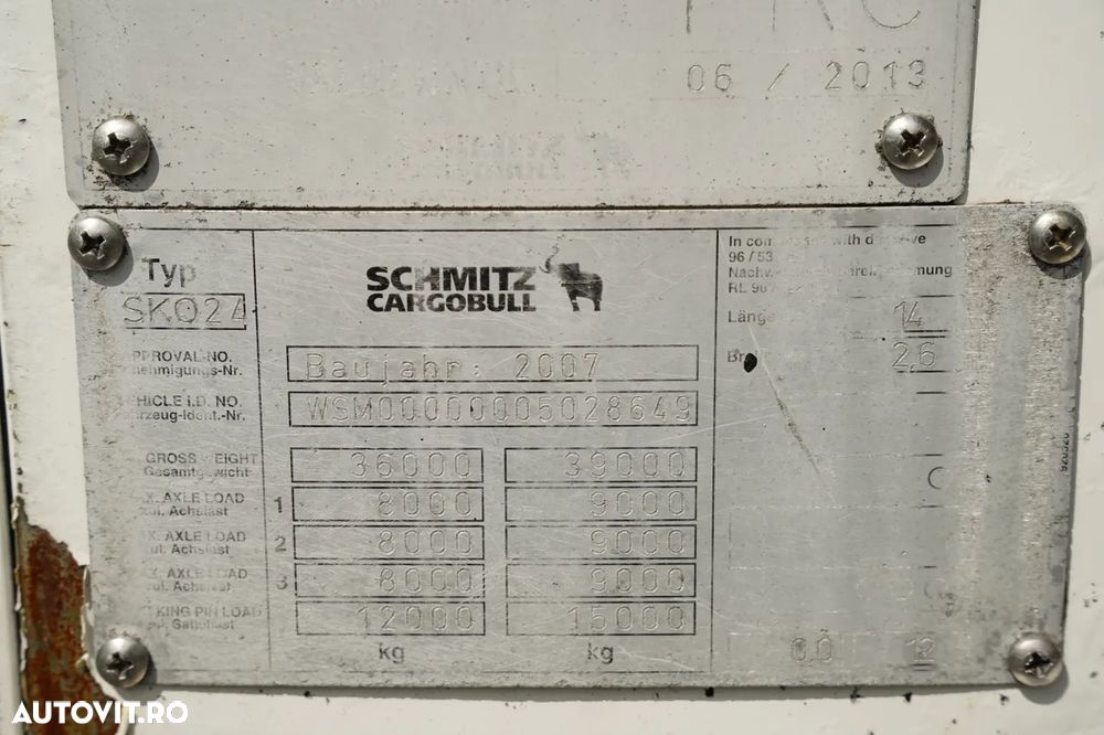 Schmitz Cargobull / REFRIGERAT / UNITATE THERMO KING SL-200 E / AXĂ RIDICATĂ / AXE SAF / - - 32