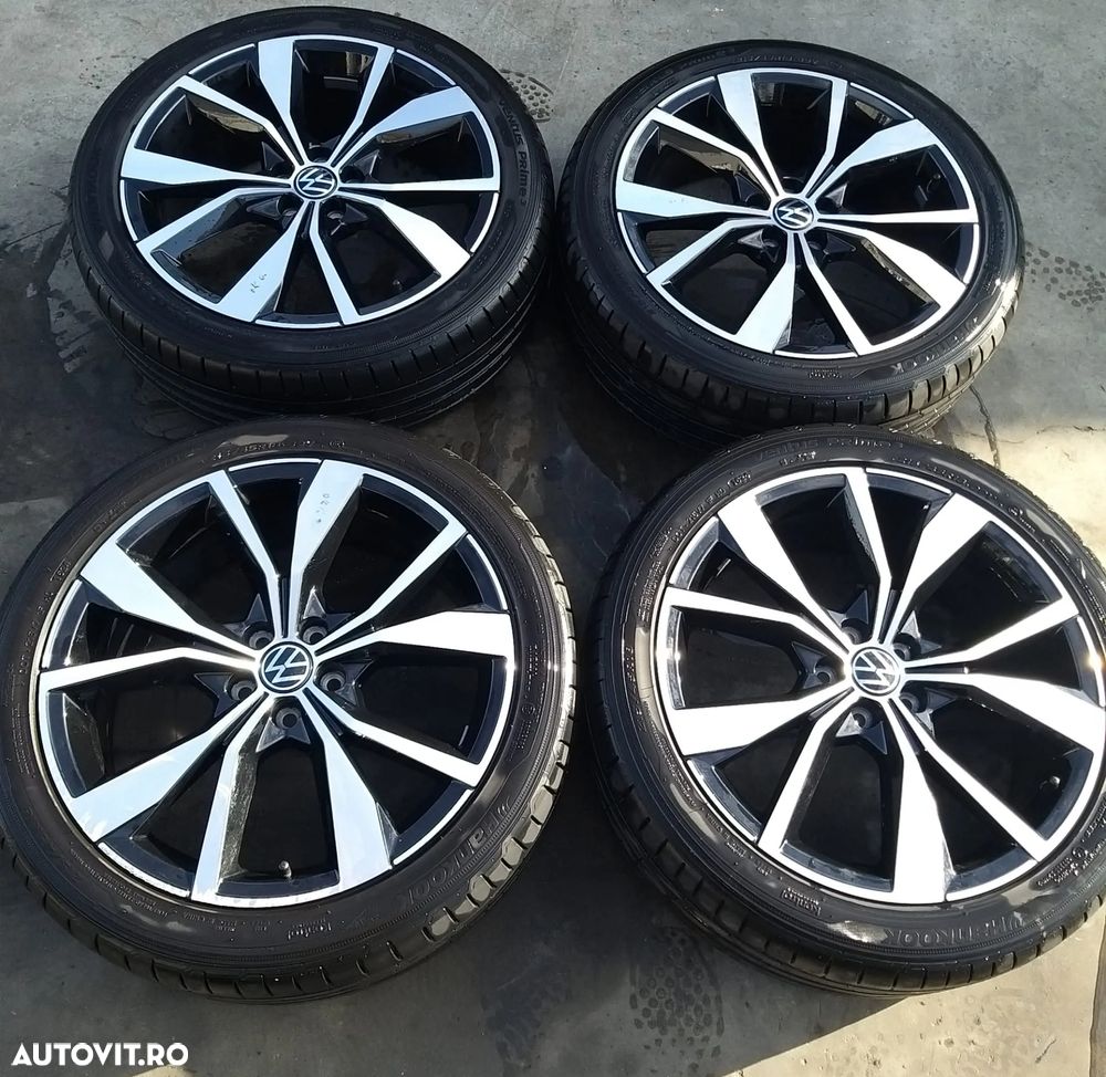 Set jante aliaj r18 cu anvelope vara hankook 215/45r18 vw t cross c11 2g7601025 - 1