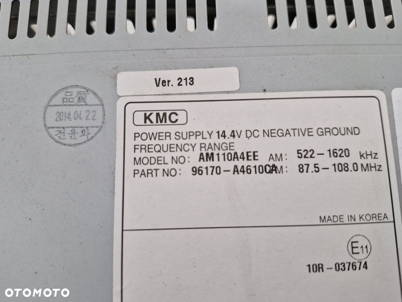 kia carens 4 iv radio cd mp3 bluetooth 96170-a4610ca - 6