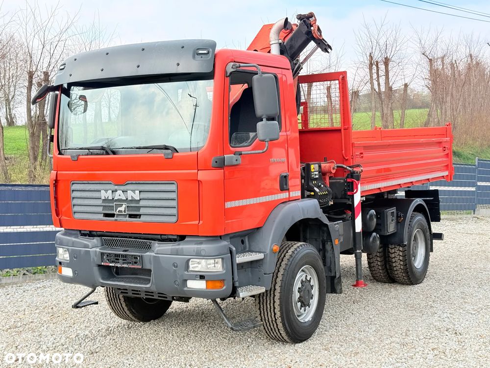 MAN * TGM 18-280 MAN 4x4 HDS Palfinger PK10500 * Kiper Wywrotka * Bardzo Dobry Stan - 3