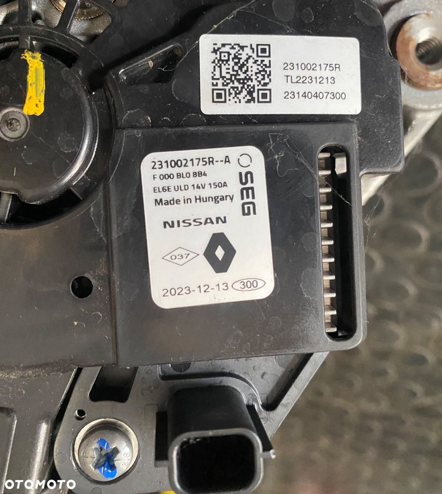 DACIA SANDERO 3 III STEPWAY JOGGER LOGAN III  NOWY ! ORYGINALNY !  ALTERNATOR RENAULT CAPTUR II CLIO 5 V 1.0 TCE 1.0tce 231002175R 231002175R-A  Nissan micra - 7