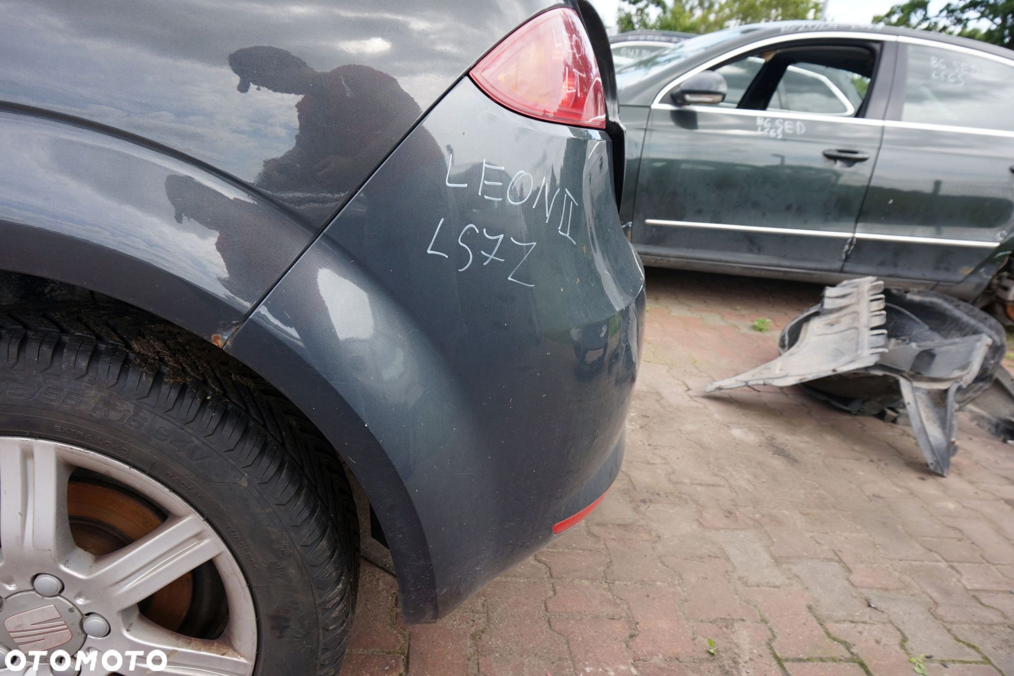 ZDERZAK TYLNY LEON II 1P1 5D HB LS7Z  CZARNY SEAT 2005-2009 - 3