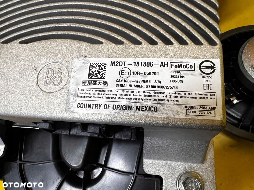 ZESTAW NAGŁOŚNIENIE GŁOŚNIKI BANG OLUFSEN FORD BRONCO 21- - 15