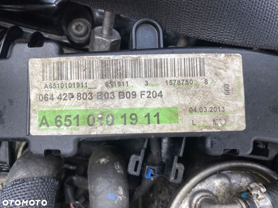 Silnik Kompletny 651911 Mercedes C220 CDI W204 2013 OM651 2,2 CDI 651.911 - 5