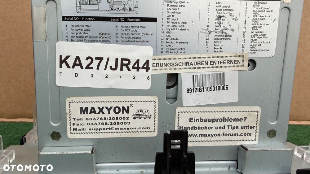 RADIO NAWIGACJA DVD GPS SD MAZDA 6 VI 08-12 ROK 10R0309143 KA27/JR44 - 5