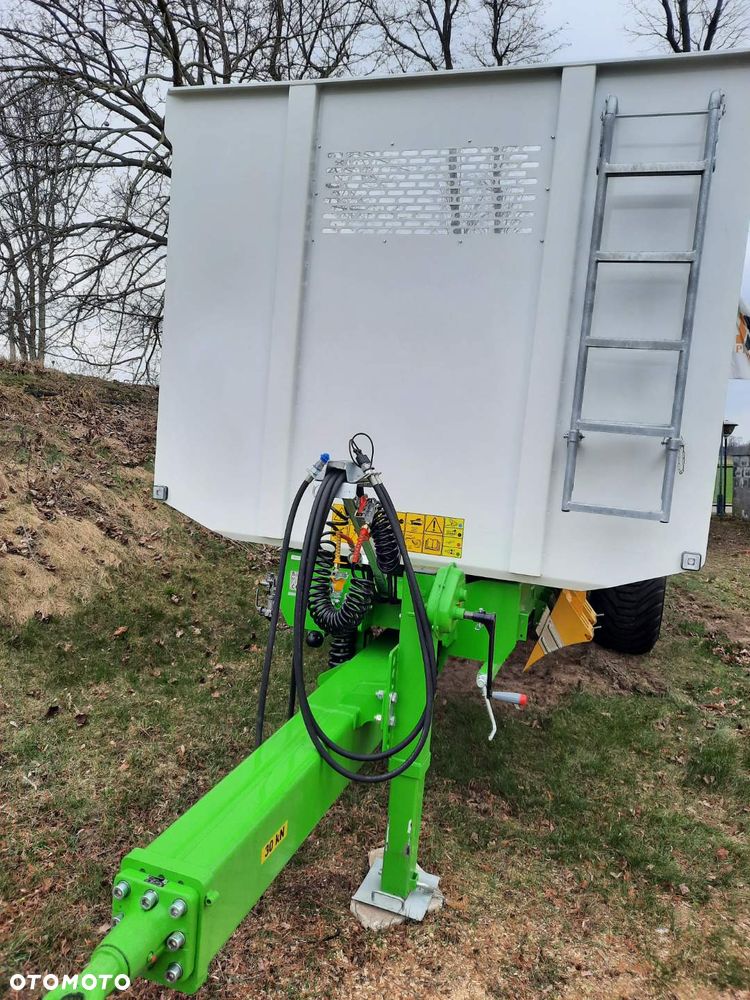 Pronar Przyczepa skorupowa T669 /T-700 XL tandem 14 ton, nadstawy, plandeka, oś skrętna - 22