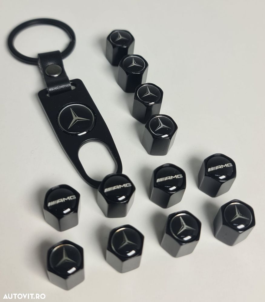 Set-Capacele-Valva-Ventil+Breloc-Mercedes-C220-E220-CLS-C-E-S-Class-ML - 1