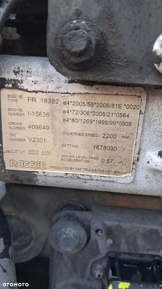 Silnik daf paccar pr183s2 kompletny - 6