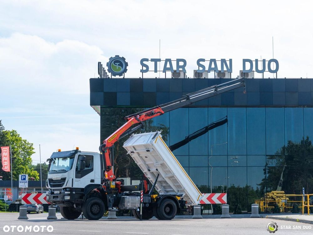 Iveco TRAKKER 450 4x4 Palfinger PK 18002 EH HDS Żuraw Wywrotka Rotator - 9