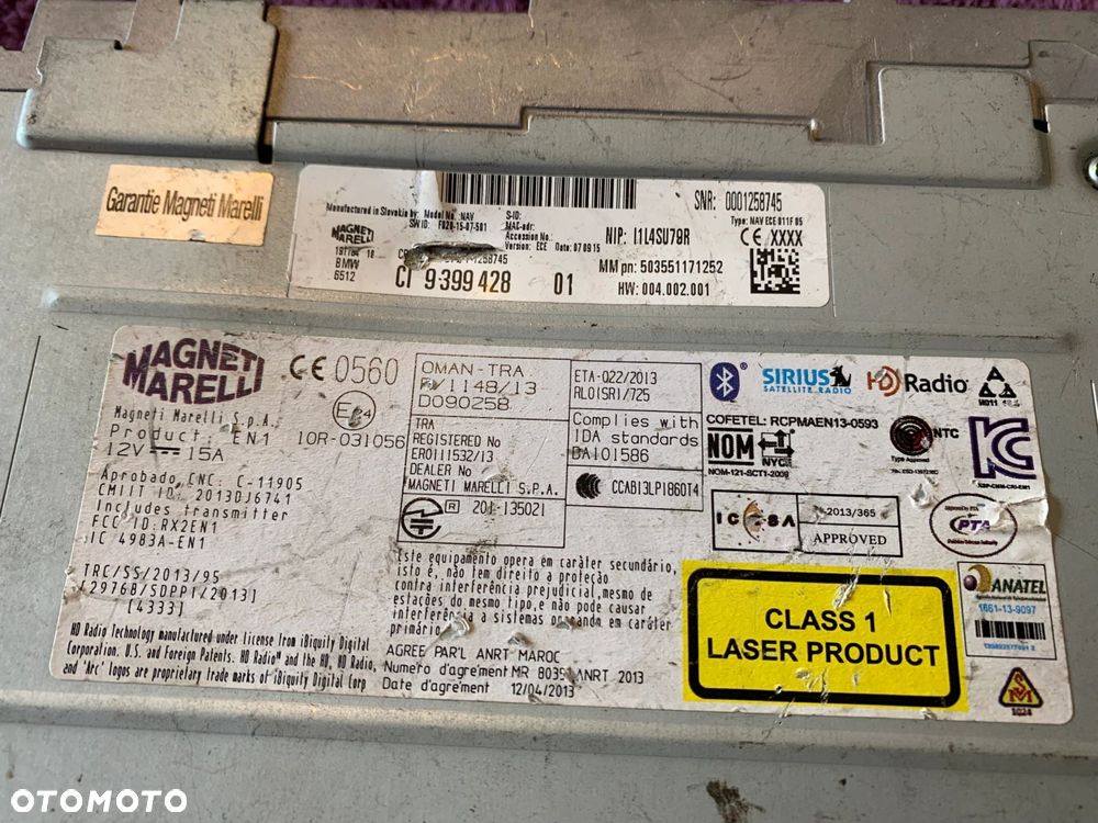 RADIO NAWIGACJA HEADUNIT BASIC 9399428 F45 F46 F48 F54 F55 F56 i3 I01 - 3