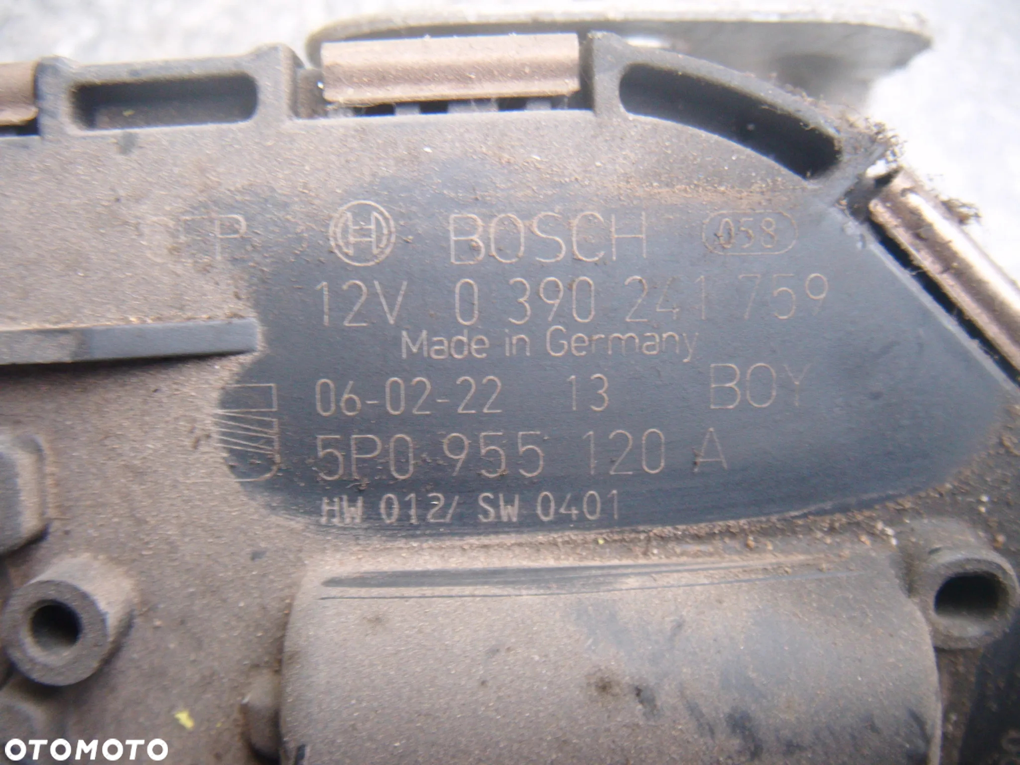 seat altea  06r mechanizm wycieraczki prawy przód  5p0955024c - 3