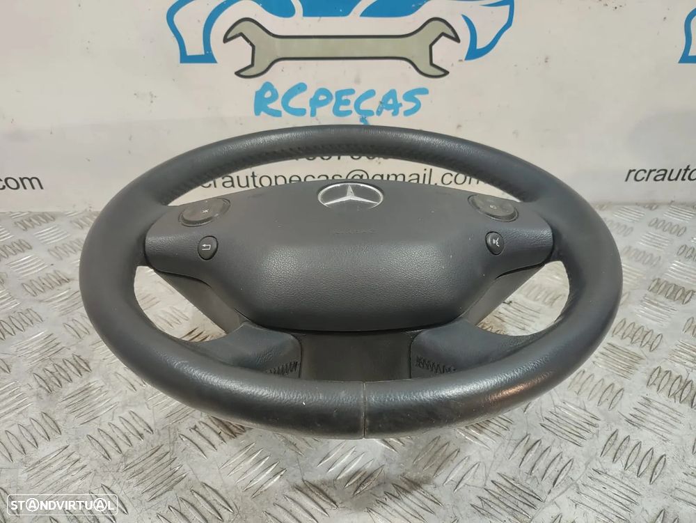 Volante Completo Pele Mercedes Benz Class S W221 Comandos Multifunções - 2