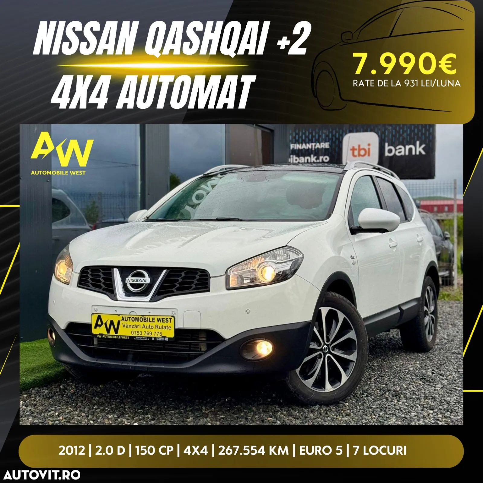 Nissan Qashqai+2 +2 2.0 dCi DPF "All Mode 4x4-i" Aut Tekna - 1