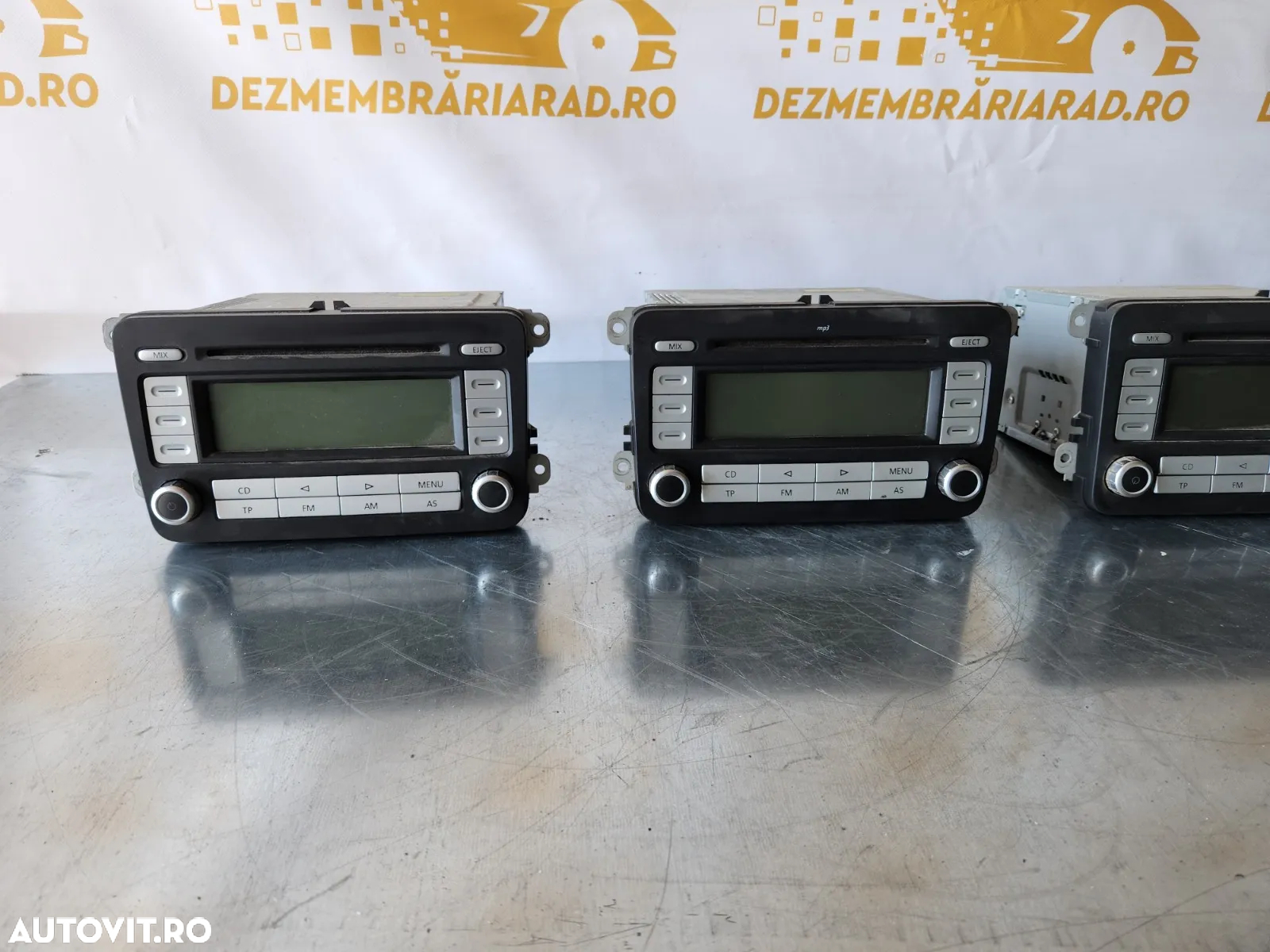 Radio Cd Player MP3 Vw Passat B6 An 2005-2006-2007-2008-2009-2010 Cod 1KAD Touran Jetta Caddy Golf - 5