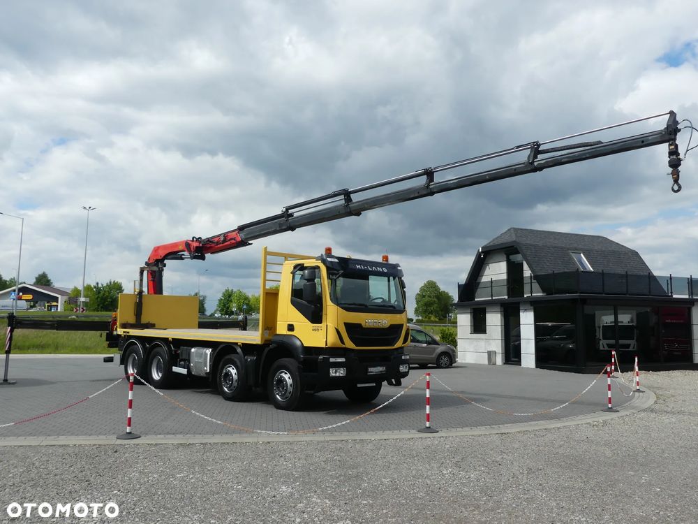 Iveco TRAKKER 450 / 8x4 / EURO 6 / HDS PALFINGER PK 22002-EH / NISKI PRZEBIEG / - 3