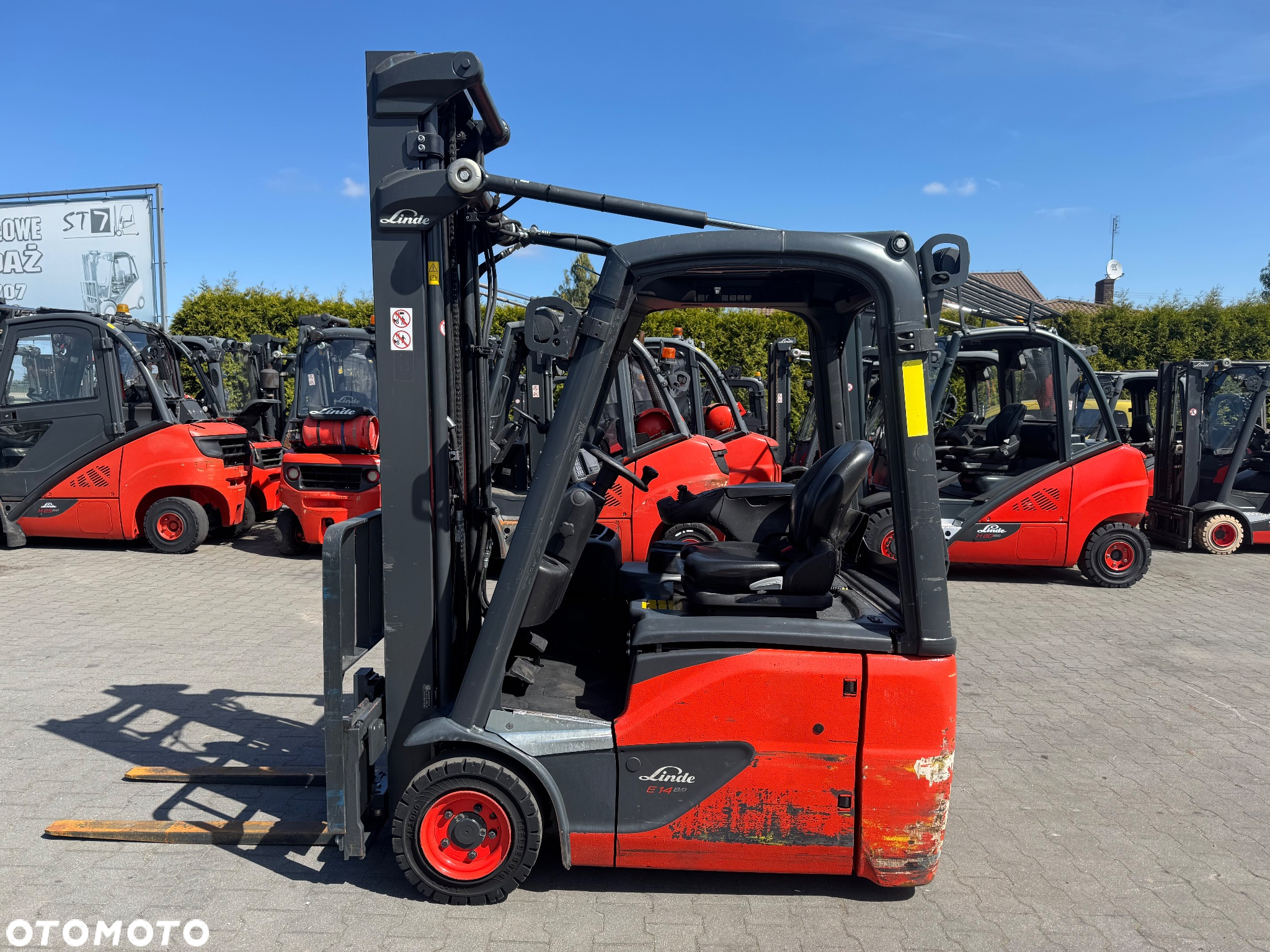Linde E14  Evo Tylko 3560mth triplex przesuw wolny skok h16 h18 toyot e16 - 12