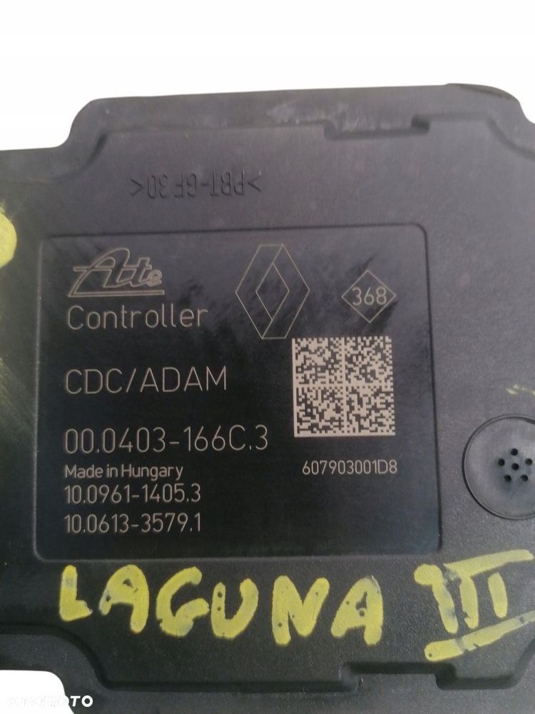 pompa hamulcowa abs renault laguna iii 2.0 dci 00.0403-166c.3 - 2