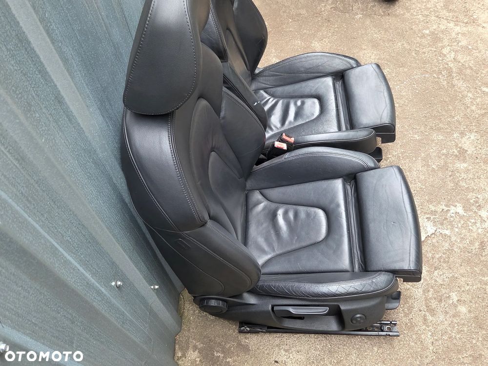 AUDI A4 B8 KOMBI FOTEL FOTELE PRZÓD PRZEDNIE KANAPA TAPICERKA BOCZKI KPL SKÓRA POMORSKIE - 6