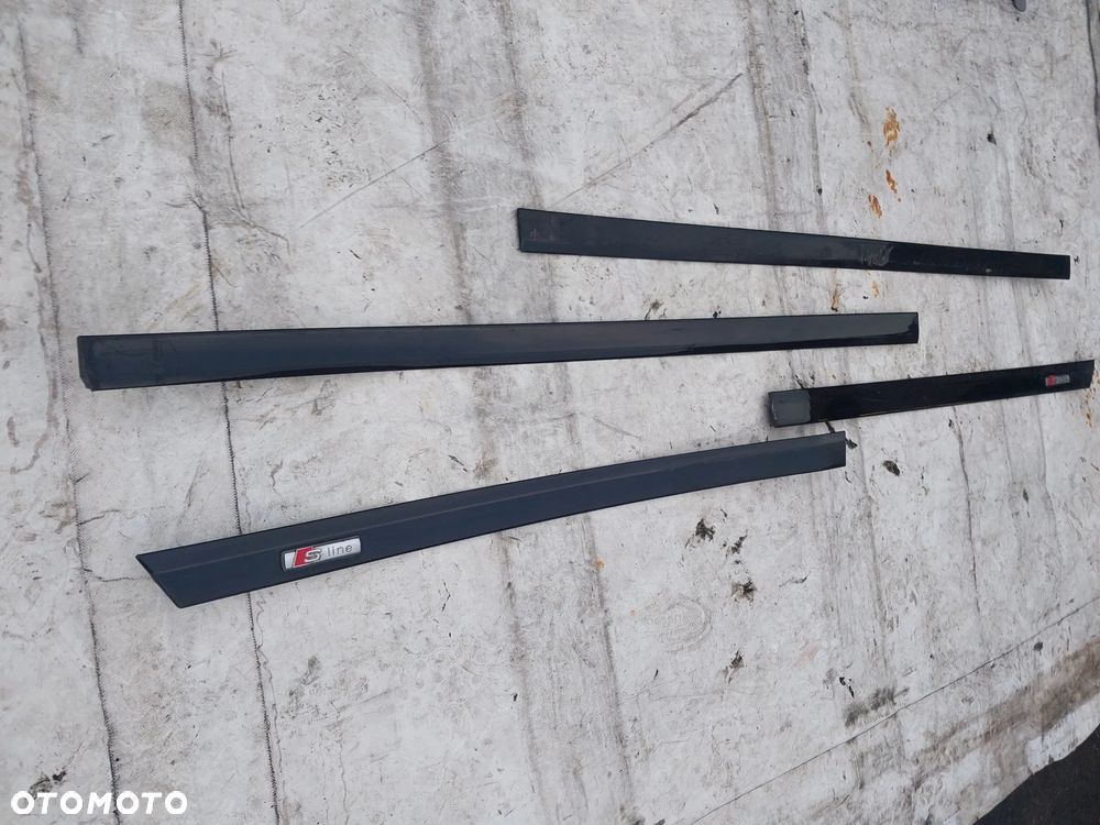 Listwy drzwi środkowe ozdobne Audi A6 C5 LIFT SLINE Avant Kombi prawa lewa przód tył komplet - 4