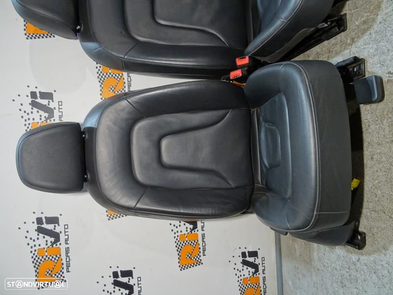 Conjunto De Bancos Audi A4 (8K2, B8)  Bancos Audi A4 B8 Sedan Em Pele - 3