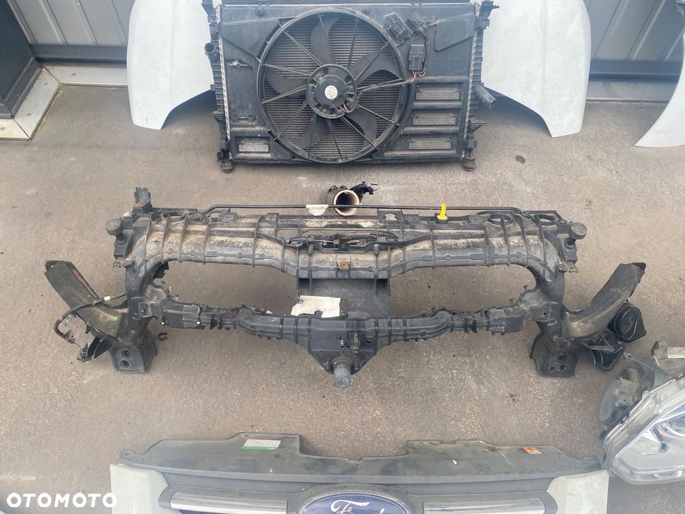 Ford Transit Custom Mk8 2016r MASKA BŁOTNIK przedni  lewy LAMPA przednia lewa REFLEKTOR grill atrapa ZDERZAK pas przedni chłodnice KOMPLETNY PRZÓD pokrywa silnika komplet chłodnic wentylator - 4