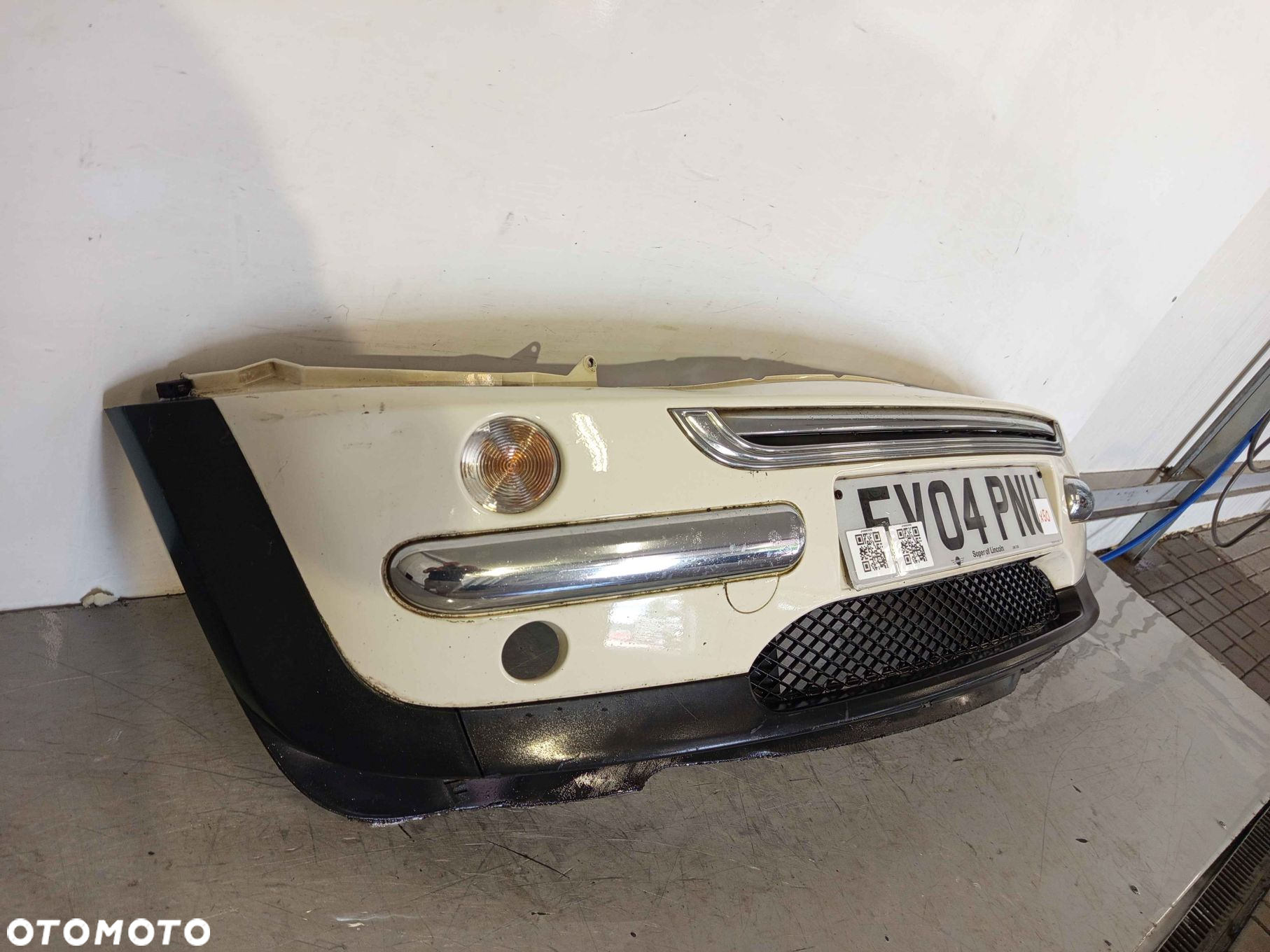 + ZDERZAK PRZÓD PRZEDNI MINI COOPER BIAŁY PEPPER WHITE HALOGENY - 2