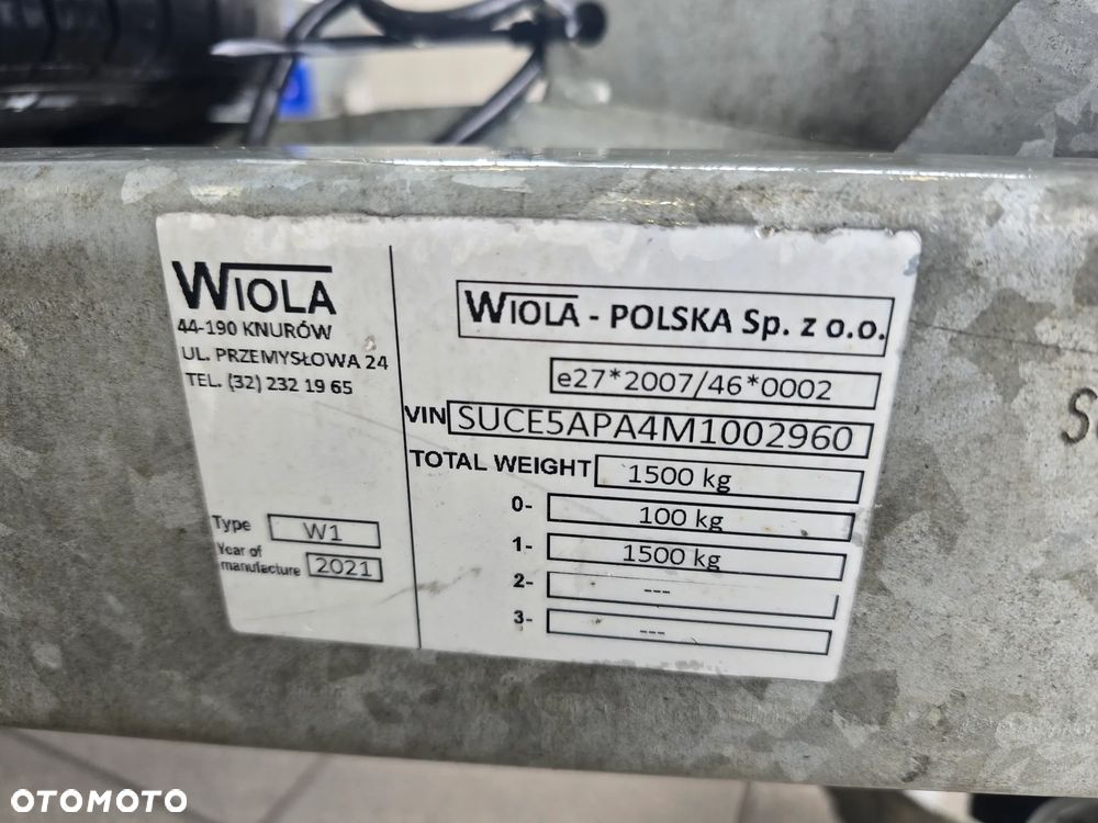Wiola W1 Platforma DMC 1500kg Najazdy Duża 3.5m x 2.1m - 8