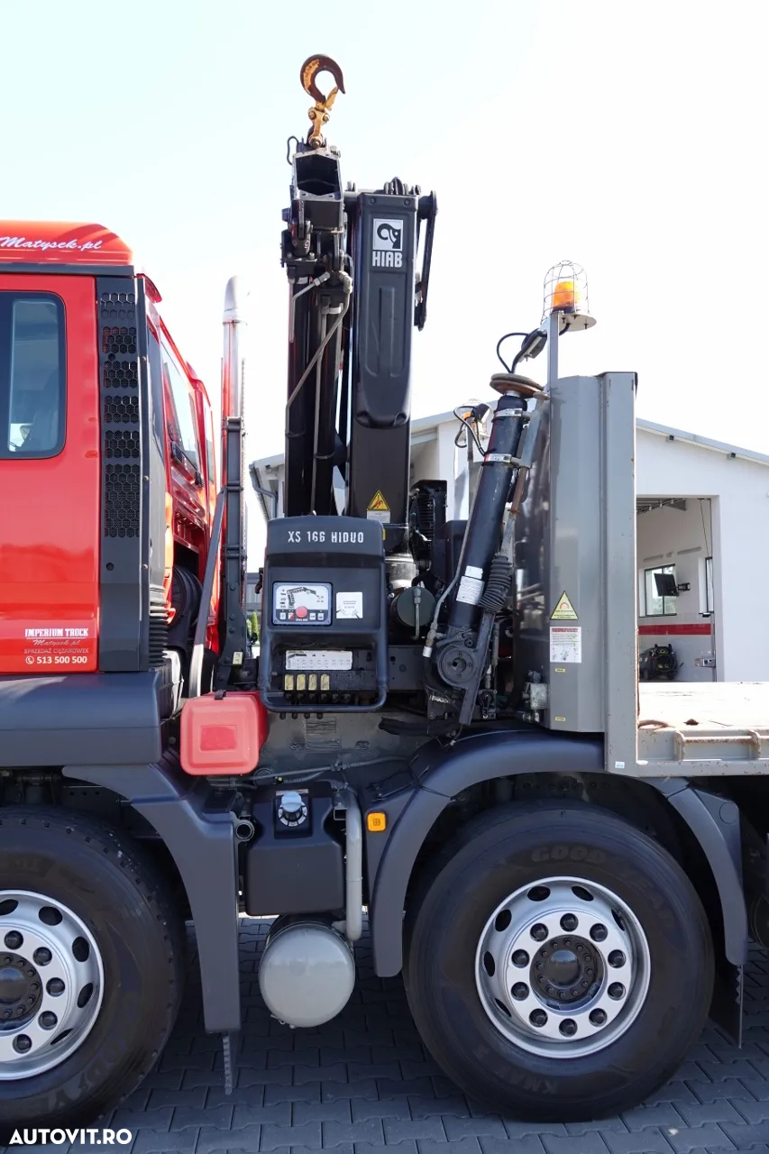 MAN TGS 35.360 / 8x2-4 / REMORCARE + HDS HIAB 166 E-2 / AXIE LIFTATOR / 4 AXI / GAMA HIDRAULICA / TROLIU / ASISTENTA RUTIERA / EURO 5 EEV - 17