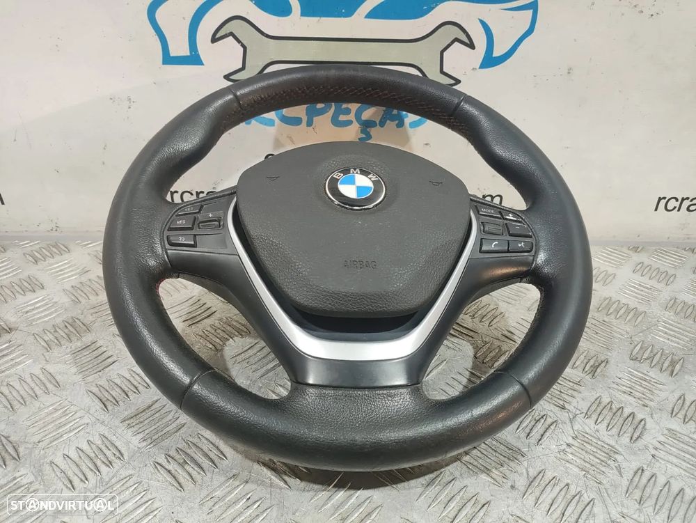 Volante Completo em Pele BMW Serie 1 F20 Comandos Multifunções - 10