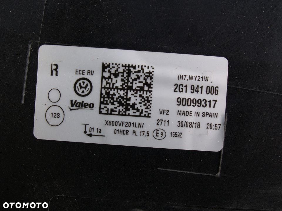 Image Volkswagen Polo Světlomet Pravé Světlo VW 17r 2G - 2G1941006