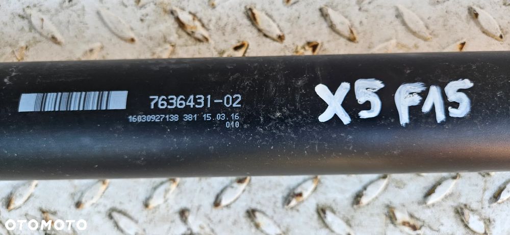 BMW X5 F15 X6 F16 3.5i N55 B30B Wał napędowy tylny Wał napędowy długi 7636431 - 6