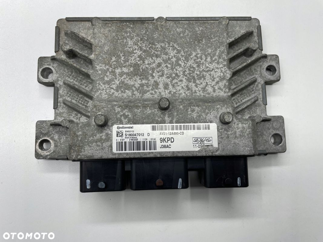 STEROWNIK SILNIKA FORD FIESTA MK 7 1.25 80 KM AV21-12A650-CD S180047012D - 1